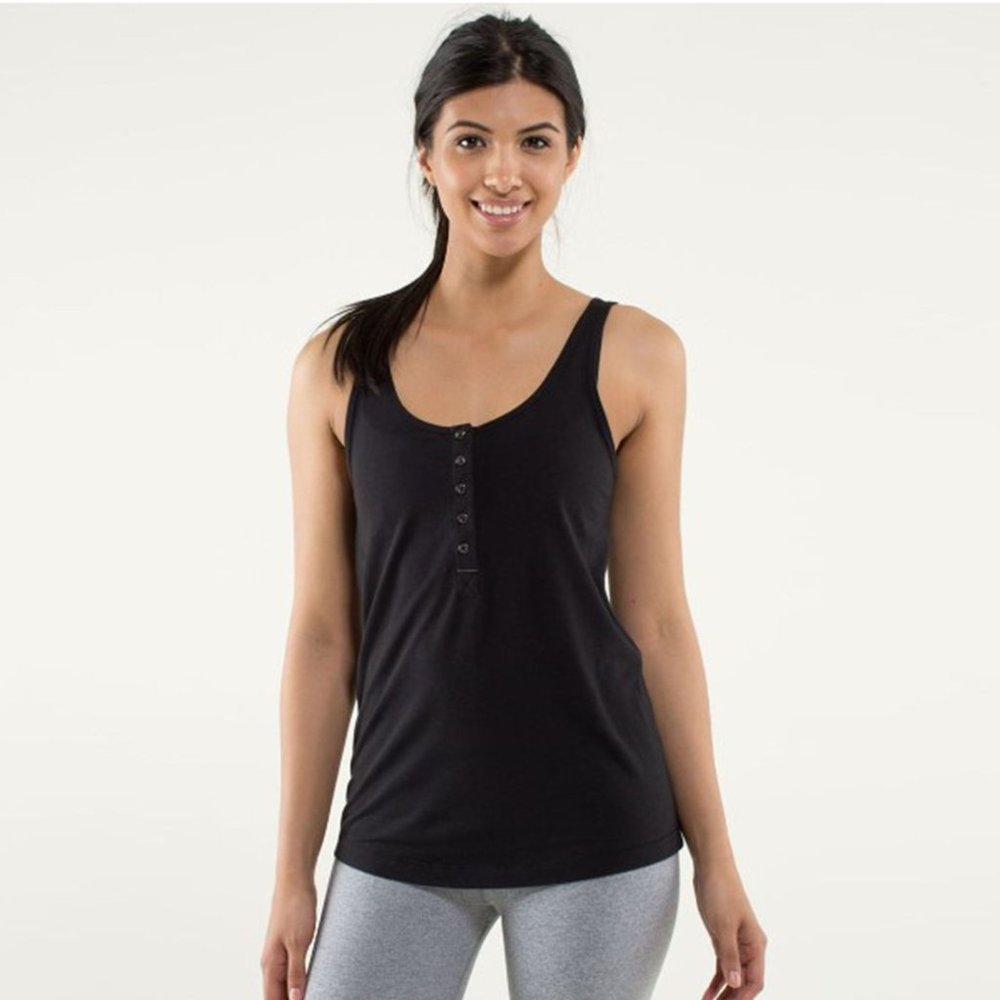 lululemon athletica Black Tank Top